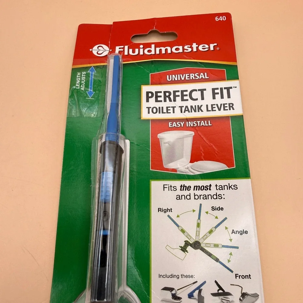 Fluidmaster 640 Universal Toilet Tank Flush Lever, White DAMAGED BOX, Plastic T
